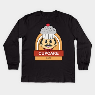 CUPCAKE CHEF Kids Long Sleeve T-Shirt